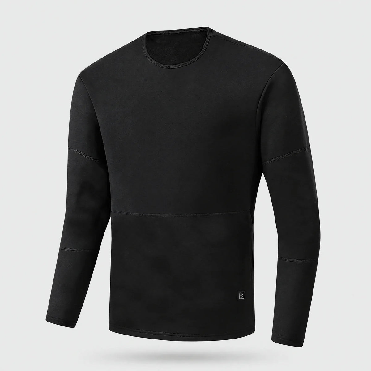 Alpenwarm beheiztes Thermo-Oberteil für Herren in Schwarz