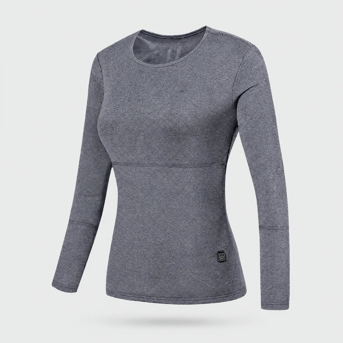Alpenwarm beheiztes Thermo-Oberteil für Damen in Grau
